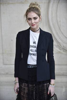 214987 Valentin Paoli Starface 2017-01-23 Paris France Paris Fashion Week 2017. Defile Dior. People. Photocall. Ferragni, Chiara  Copyright: xValentinxPaolix xStarfacex STAR_214987_104