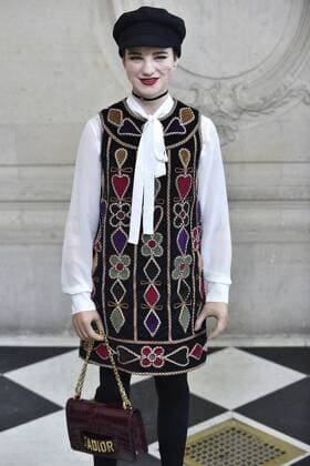 214987 Valentin Paoli Starface 2017-01-23 Paris France Paris Fashion Week 2017. Defile Dior. People. Photocall. Vio, Beatrice  Copyright: xValentinxPaolix xStarfacex STAR_214987_106