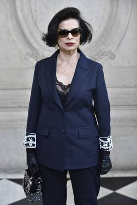 214987 Valentin Paoli Starface 2017-01-23 Paris France Defile Haute Couture Printemps ete 2017. Photocall du defile Christian Dior. Jagger, Bianca  Copyright: xValentinxPaolix xStarfacex STAR_214987_127