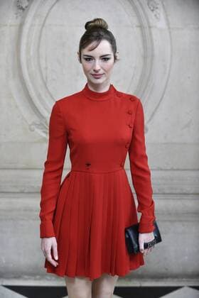214987 Valentin Paoli Starface 2017-01-23 Paris France Defile Haute Couture Printemps ete 2017. Photocall du defile Christian Dior. Bourgoin, Louise  Copyright: xValentinxPaolix xStarfacex STAR_214987_134