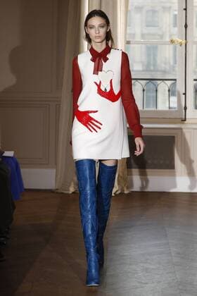 214981 Marineau Starface 2017-01-23 Paris France Paris Fashion week. Defile Haute Couture Printemps ete 2017.SCHIAPARELLI. Schiaparelli, spring-summer 2017 Paris, France Paris Fashion week. Defile Haute Couture Spring Summer 2017. SCHIAPARELLI. Editorial use only _sans_perso  Copyright: xMarineaux STAR_214981_007