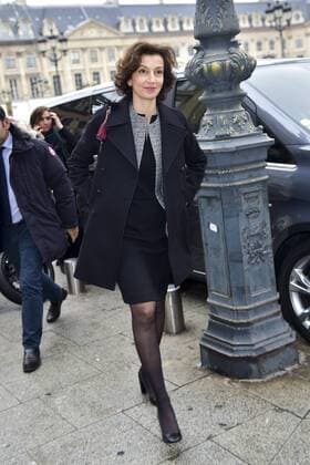 Audrey Azoulay - Ministre de la culture et de la communication CELEBRITES : Ankunft defile Alexis Mabille - Paris - 24 01 2017 JBAutissier Panoramic 