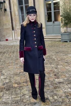 Olivia Palermo CELEBRITES : Ankunft defile Alexis Mabille - Paris - 24 01 2017 JBAutissier Panoramic 
