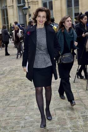 Audrey Azoulay - Ministre de la culture et de la communication CELEBRITES : Ankunft defile Alexis Mabille - Paris - 24 01 2017 JBAutissier Panoramic 