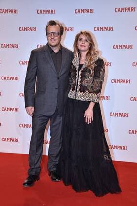 Rome, Palazzo Delle Esposizioni, Campari Gala evening for the launch of the Short Movie Red Diaries, Photo: Gabriele Muccino with his wife Angelica Russo  Copyright: xVincenzoxLandix xIPAx