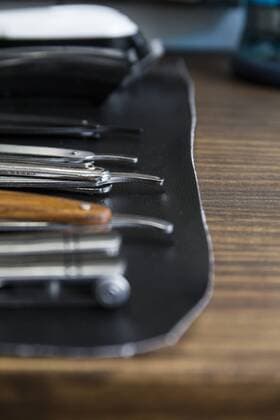 Barber tools in a barbershop property released  ABZF01650