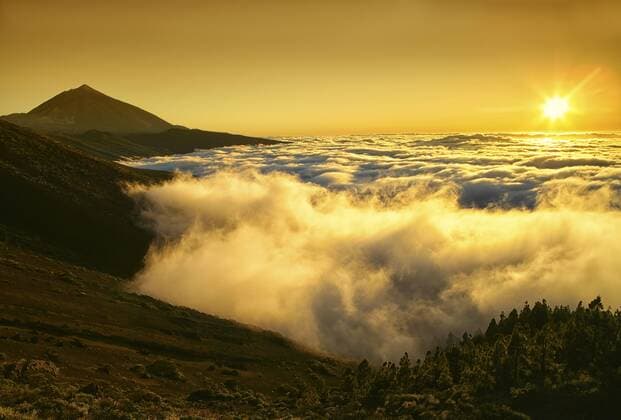 Spain, Tenerife, sunset at Teide National Park  DSGF01298