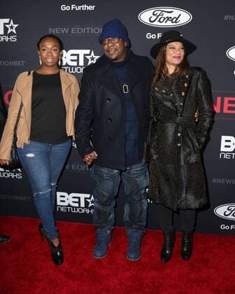 LOS ANGELES - JAN 23: Guest, Bobby Brown, Alicia Etheredge at the BET s The New Edition Story Premiere Screening at Paramount Studios on January 23, 2017 in Los Angeles, CA  Copyright: xHPAx xIPAx