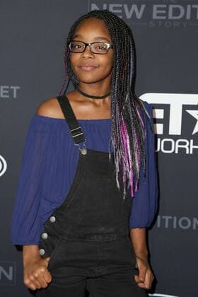 LOS ANGELES - JAN 23: Marsai Martin at the BET s The New Edition Story Premiere Screening at Paramount Studios on January 23, 2017 in Los Angeles, CA  Copyright: xHPAx xIPAx