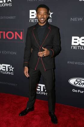 LOS ANGELES - JAN 23: Algee Smith at the BET s The New Edition Story Premiere Screening at Paramount Studios on January 23, 2017 in Los Angeles, CA  Copyright: xHPAx xIPAx