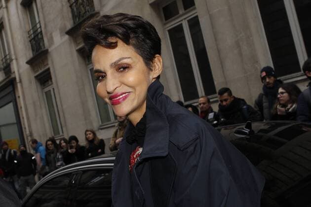 Farida Khelfa CELEBRITES : Arrivees au defile Elie Saab - Paris - 25 01 2017 MichaelBaucher Panoramic 