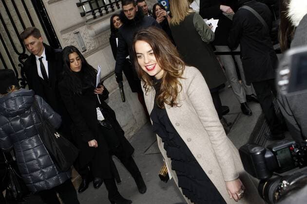 Anouchka Delon CELEBRITES : Arrivees au defile Elie Saab - Paris - 25 01 2017 MichaelBaucher Panoramic 