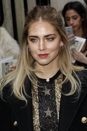 Chiara Ferragni CELEBRITES : Arrivees au defile Elie Saab - Paris - 25 01 2017 MichaelBaucher Panoramic 