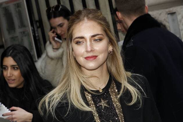 Chiara Ferragni CELEBRITES : Arrivees au defile Elie Saab - Paris - 25 01 2017 MichaelBaucher Panoramic 