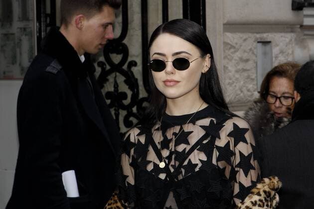 Kristina Bazan CELEBRITES : Arrivees au defile Elie Saab - Paris - 25 01 2017 MichaelBaucher Panoramic 