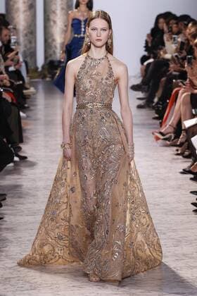 215064 Marineau Starface 2017-01-25 Paris France Paris Fashion week. Defile Haute Couture Printemps ete 2017. Elie Saab. Paris Fashion week. Defile Haute Couture Spring Summer 2017. Maison Margiela Elie Saab , Couture, spring-summer 2017 Paris, France Editorial use only _sans_perso  Copyright: xMarineaux STAR_215064_013