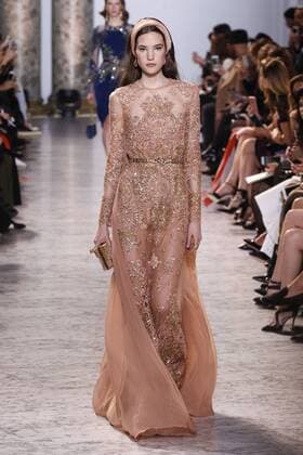 215064 Marineau Starface 2017-01-25 Paris France Paris Fashion week. Defile Haute Couture Printemps ete 2017. Elie Saab. Paris Fashion week. Defile Haute Couture Spring Summer 2017. Maison Margiela Elie Saab , Couture, spring-summer 2017 Paris, France Editorial use only _sans_perso  Copyright: xMarineaux STAR_215064_026