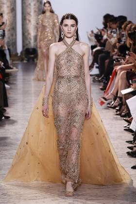215064 Marineau Starface 2017-01-25 Paris France Paris Fashion week. Defile Haute Couture Printemps ete 2017. Elie Saab. Paris Fashion week. Defile Haute Couture Spring Summer 2017. Maison Margiela Elie Saab , Couture, spring-summer 2017 Paris, France Editorial use only _sans_perso  Copyright: xMarineaux STAR_215064_028