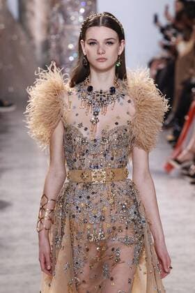 215064 Marineau Starface 2017-01-25 Paris France Paris Fashion week. Defile Haute Couture Printemps ete 2017. Elie Saab. Paris Fashion week. Defile Haute Couture Spring Summer 2017. Maison Margiela Elie Saab , Couture, spring-summer 2017 Paris, France Editorial use only _sans_perso  Copyright: xMarineaux STAR_215064_041