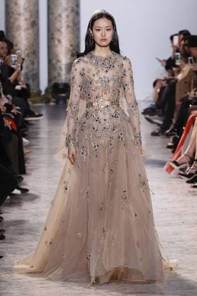 215064 Marineau Starface 2017-01-25 Paris France Paris Fashion week. Defile Haute Couture Printemps ete 2017. Elie Saab. Paris Fashion week. Defile Haute Couture Spring Summer 2017. Maison Margiela Elie Saab , Couture, spring-summer 2017 Paris, France Editorial use only _sans_perso  Copyright: xMarineaux STAR_215064_043