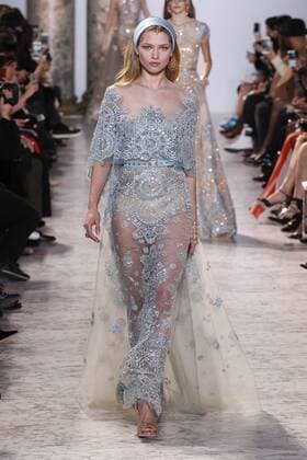 215064 Marineau Starface 2017-01-25 Paris France Paris Fashion week. Defile Haute Couture Printemps ete 2017. Elie Saab. Paris Fashion week. Defile Haute Couture Spring Summer 2017. Maison Margiela Elie Saab , Couture, spring-summer 2017 Paris, France Editorial use only _sans_perso  Copyright: xMarineaux STAR_215064_056