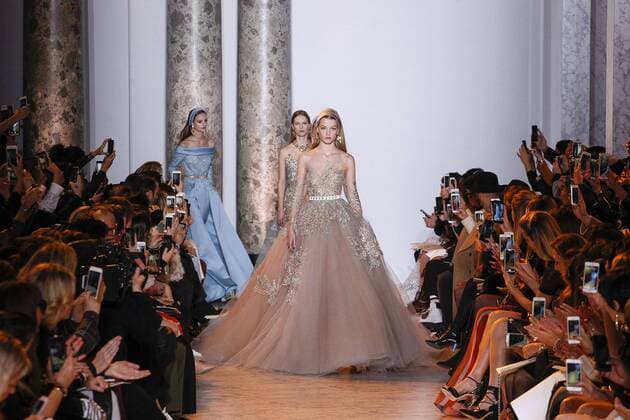 215064 Marineau Starface 2017-01-25 Paris France Paris Fashion week. Defile Haute Couture Printemps ete 2017. Elie Saab. Paris Fashion week. Defile Haute Couture Spring Summer 2017. Maison Margiela Elie Saab , Couture, spring-summer 2017 Paris, France Editorial use only _sans_perso  Copyright: xMarineaux STAR_215064_069