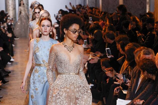 215064 Marineau Starface 2017-01-25 Paris France Paris Fashion week. Defile Haute Couture Printemps ete 2017. Elie Saab. Paris Fashion week. Defile Haute Couture Spring Summer 2017. Maison Margiela Elie Saab , Couture, spring-summer 2017 Paris, France Editorial use only _sans_perso  Copyright: xMarineaux STAR_215064_072