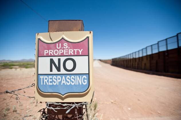 January 25, 2107 - File - President Trump signed executive orders to begin the construction of a wall on the US-Mexico border, boosting border patrol forces and increasing the number of immigration enforcement officers who carry out deportations. Pictured: Oct. 5, 2012 - FBI says they now suspect that the Border Patrol agent, Agent Nicholas Ivie, who died this week in a shooting near Naco near the Mexico-Arizona border was killed by friendly fire, accidental gunfire from another agent. PICTURED: April 27, 2012 - Naco, Arizona, U.S - The U.S.-Mexico border wall in Naco. Naco U.S. - ZUMAs117 20170125_sho_s117_093 Copyright: xWillxSebergerx