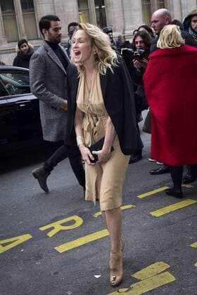Estelle Lefebure CELEBRITES : Ankunft Modenschau - JP Gaultier - Paris - 25 01 2017 JBAutissier Panoramic 