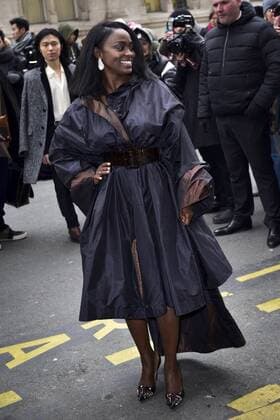 Aissa Maiga CELEBRITES : Ankunft Modenschau - JP Gaultier - Paris - 25 01 2017 JBAutissier Panoramic 