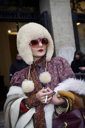 Catherine Baba CELEBRITES : Ankunft Modenschau - JP Gaultier - Paris - 25 01 2017 JBAutissier Panoramic 