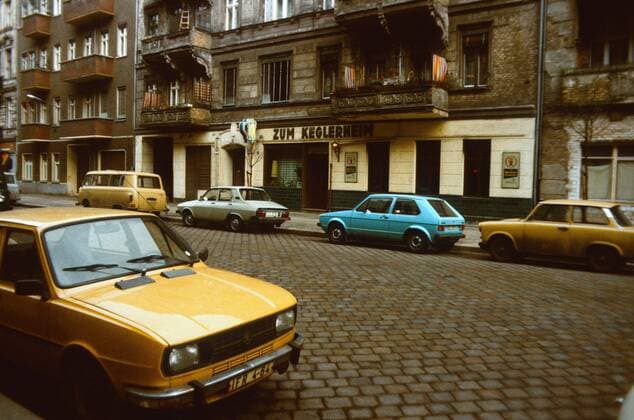 09.07.1985, Berlin, Deutsche Demokratische Republik, DDR - Stadtansicht, Lychener Strasse. (QF, europäisch) 0SX850000D108.JPG MODEL RELEASE: NOT APPLICABLE, PROPERTY RELEASE: NO MR:Y