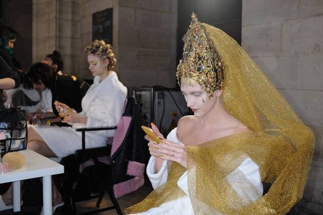 France: Guo Pei show Haute Couture SS 2017 Guo Pei runway, Paris Fashion week SS 2017 Haute Couture  GaetanoxxPiazzolla