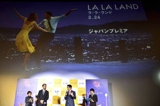 Ryan Gosling und Damien Chazelle bei der Premiere des Kinofilms La La Land im Roppongi Hills Center. Tokio, 26.01.2017 Foto:xK.xNarax xFuturexImage