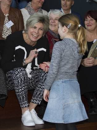 26-01-2017 Utrecht Princess Laurentien with Marja van Bijsterveldt and Merel Heimens Visser during the presentation of the 3rd Taalheldenprijs in TivoloVredenburg Utrecht. The award, language hero, is a personal award for people who prevent and reduce illiteracy.  Copyright: ppex