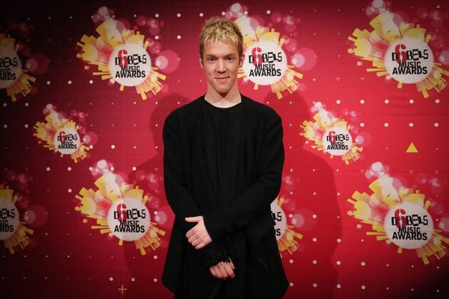 Mustii arrives for the second edition of the D6bels music awards for artists of Federation Wallonie-Bruxelles, Thursday 26 January 2017.  VIRGINIExLEFOUR 05033971