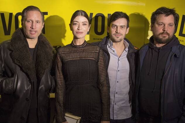 Benno Fürmann, Anna Bederke, Surho Sugaipov und Sascha Alexander Gersak bei der Premiere des Kinofilms Volt im Metropol Kino. Düsseldorf, 26.01.2017 Foto:xI.xEdinger xFuturexImage
