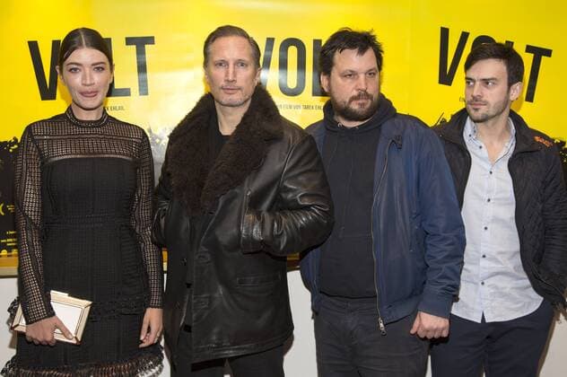 Anna Bederke, Benno Fürmann, Sascha Alexander Gersak und Surho Sugaipov bei der Premiere des Kinofilms Volt im Metropol Kino. Düsseldorf, 26.01.2017 Foto:xI.xEdinger xFuturexImage