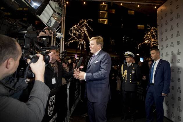 27-01-2017 Rotterdam King Willem-Alexander during the world premiere of Double Play at the International Film Festival Rotterdam ( IFFR) at the Oude Luxor theater in Rotterdam.  Copyright: ppex