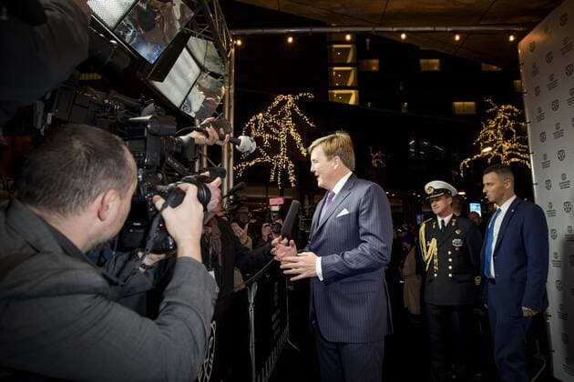 27-01-2017 Rotterdam King Willem-Alexander during the world premiere of Double Play at the International Film Festival Rotterdam ( IFFR) at the Oude Luxor theater in Rotterdam.  Copyright: ppex