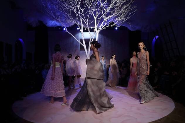 AltaRoma Fashion Week - Gattinoni Modenschau in Rom Jan 27, 2017 - Rome, Italy - Gattinoni Spr Sum 2017 at Altaroma fashion week in Roma. Rome Italy - ZUMAi15_ 20170127_zaf_i15_003 Copyright: xEvandroxInettix