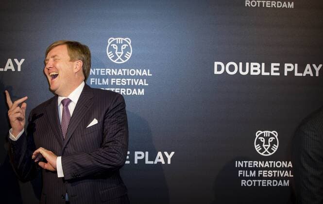 27-01-2017 Rotterdam King Willem-Alexander during the world premiere of Double Play at the International Film Festival Rotterdam ( IFFR) at the Oude Luxor theater in Rotterdam.  Copyright: PPEx