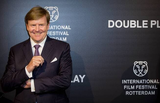 Bilder des Tages 27-01-2017 Rotterdam King Willem-Alexander during the world premiere of Double Play at the International Film Festival Rotterdam ( IFFR) at the Oude Luxor theater in Rotterdam.  Copyright: PPEx
