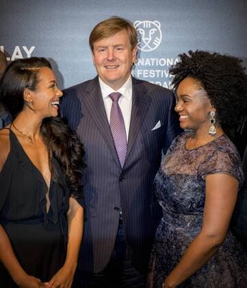 27-01-2017 Rotterdam King Willem-Alexander during the world premiere of Double Play at the International Film Festival Rotterdam ( IFFR) at the Oude Luxor theater in Rotterdam.  Copyright: PPEx