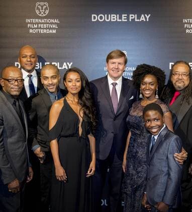 27-01-2017 Rotterdam King Willem-Alexander during the world premiere of Double Play at the International Film Festival Rotterdam ( IFFR) at the Oude Luxor theater in Rotterdam.  Copyright: PPEx
