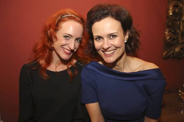 Silvia Meisterle und Martina Stilp bei der Premieren-Party des Theaterstücks Harold und Maude sowie der Geburtstagsfeier zum 90. Geburtstag von Erni Mangold im Hotel Regina.Wien, 26.01.2017 Foto:xF.xJ.xMorgenbesserx xFuturexImage