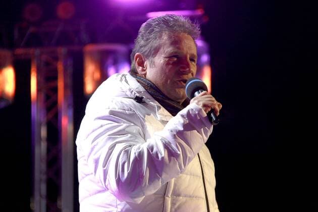 Das Nockalm Quintett bei der Generalprobe vom Wenn die Musi spielt -Winter Open Air 2017 auf der Bühne bei der Talstation der Kaiserburgbahn. Bad Kleinkirchheim, 27.01.2017 Foto:xS.xNömerx xFuturexImage