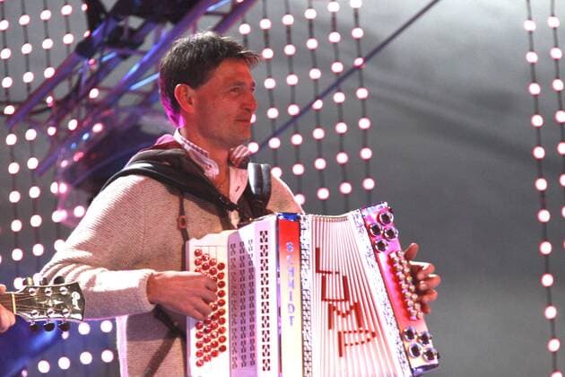 Zillertaler Haderlumpen bei der Generalprobe vom Wenn die Musi spielt -Winter Open Air 2017 auf der Bühne bei der Talstation der Kaiserburgbahn. Bad Kleinkirchheim, 27.01.2017 Foto:xS.xNömerx xFuturexImage