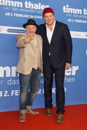 Axel Prahl und Charly Hübner - Premiere des Kinofilms Timm Thaler oder das verkaufte Lachen im Zoo Palast Berlin am 29.01.2017. Premiere Timm Thaler oder das verkaufte Lachen