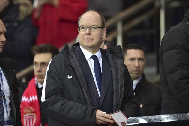 Fürst Albert II. von Monaco besucht Fußballspiel von Monaco in Paris SAS Prince ALbert II de Monaco CELEBRITES : PSG vs Monaco - L1 - 29 01 2017 JBAutissier 